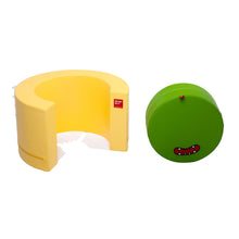 DesignSkin Tunnel Sofa Transformable Furniture, Green & Yellow