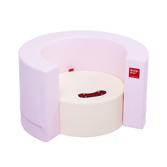 DesignSkin Tunnel Sofa Transformable Furniture, Pink & Yellow